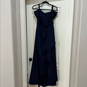 Elegant Navy Blue Women's Dress